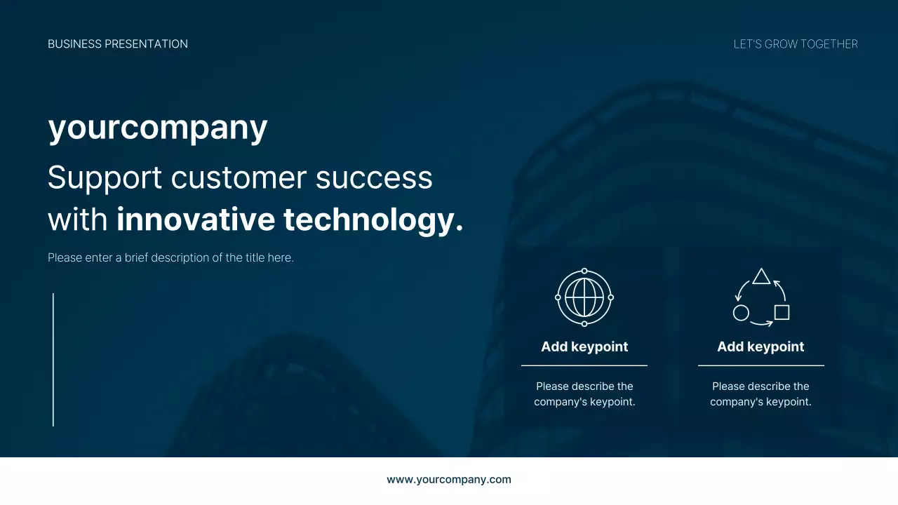 Navy Professional Business Presentation