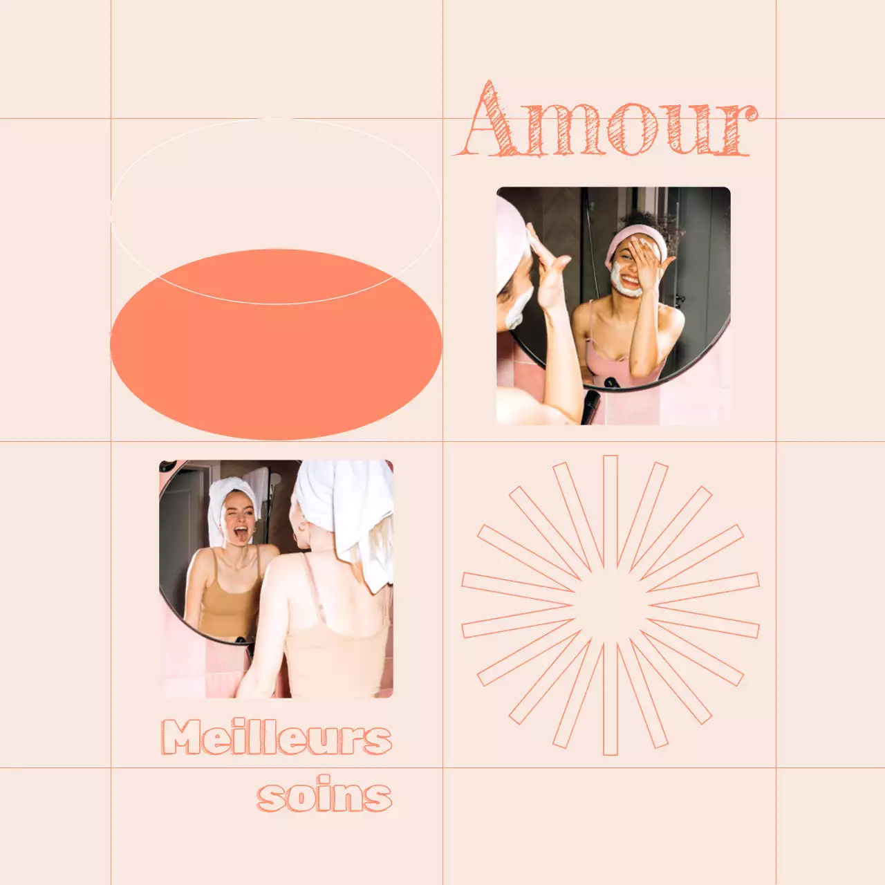 Tendance beige et orange : stratégie soins de la peau