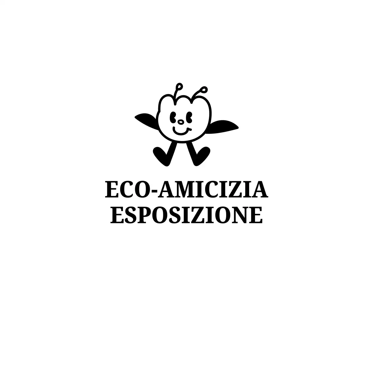 Souvenir dalla fiera ecologica con illustrazioni al tratto dei personaggi dei petali