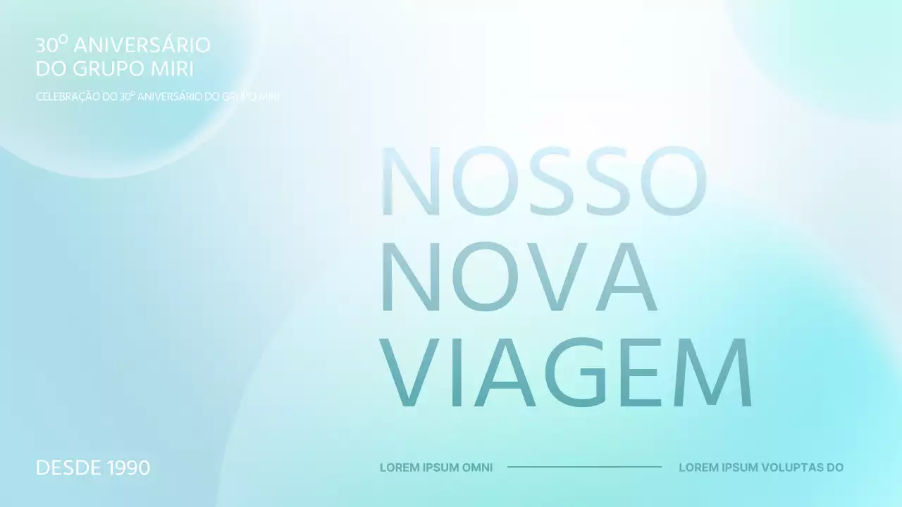 Uma apresentação luxuosa para um evento empresarial em tons de menta e azul claro