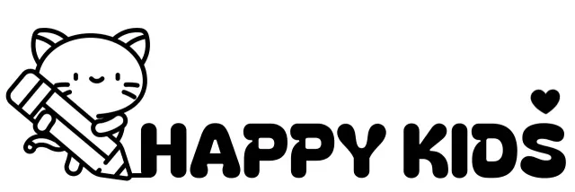 Teaching children with cute drawing cat illustrations