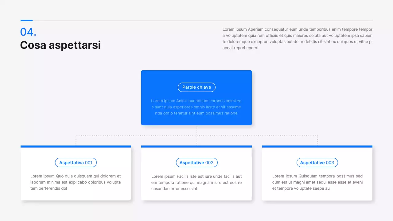 Una moderna proposta di progetto collaborativo in bianco e blu per un progetto industria-università