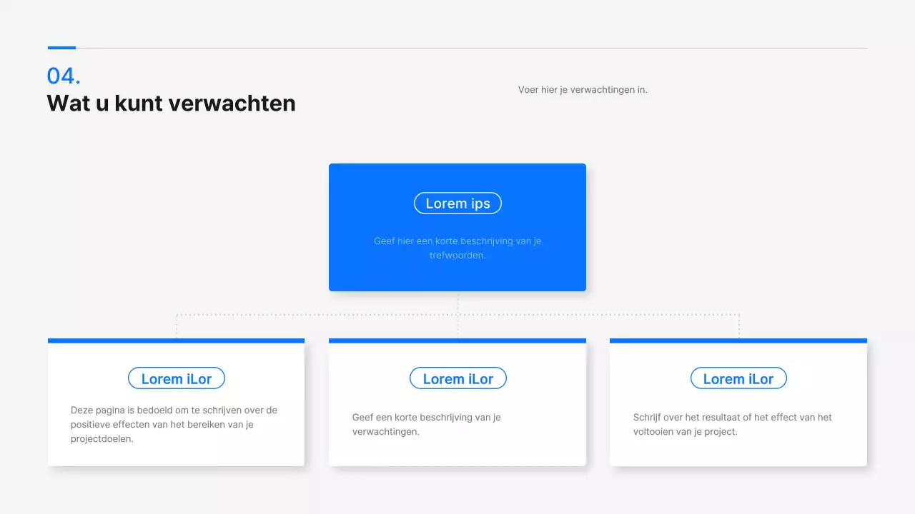 Een modern blauw-wit samenwerkingsprojectvoorstel voor een industrieel-academisch project