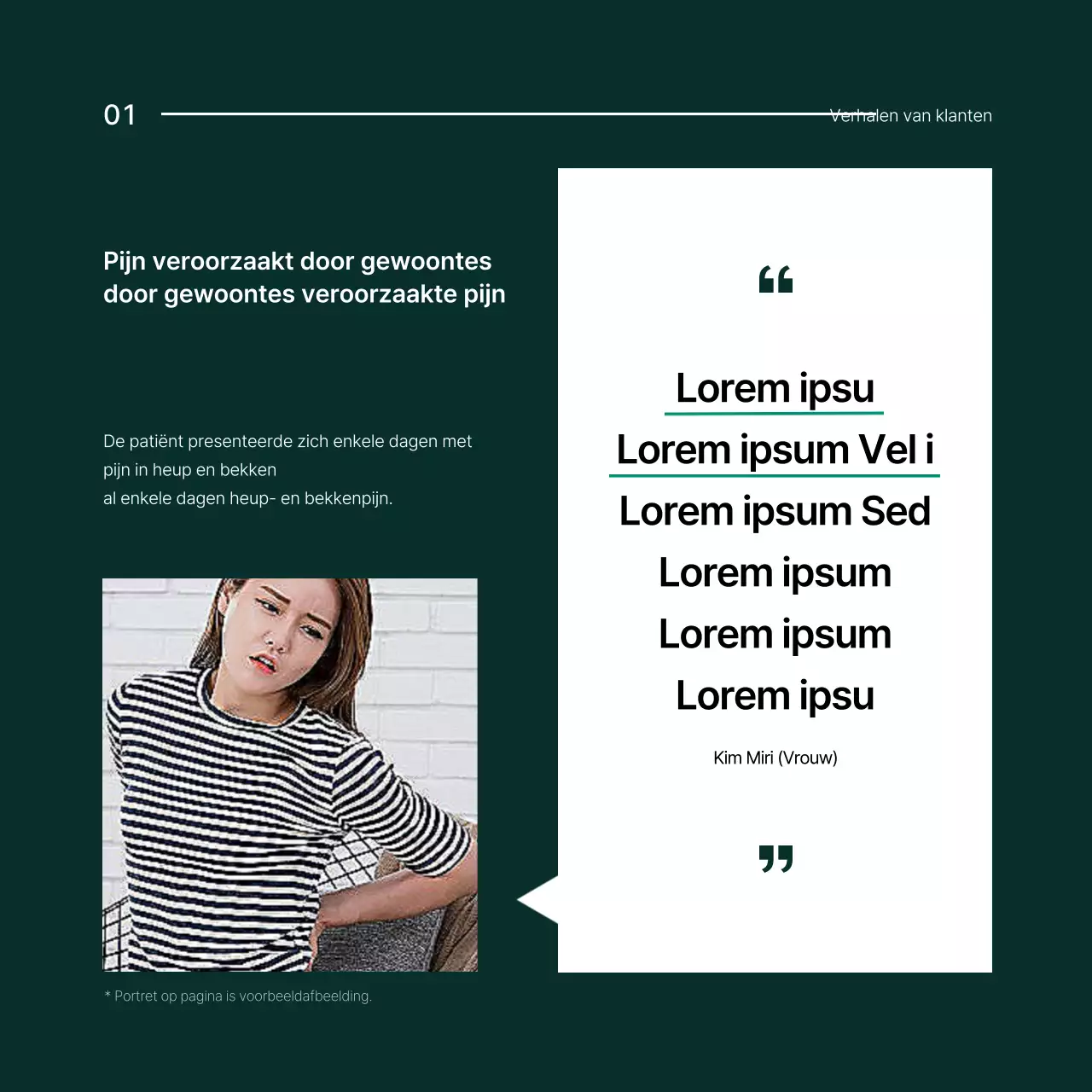 Over de Simple Green and White Pelvic Correction Solution