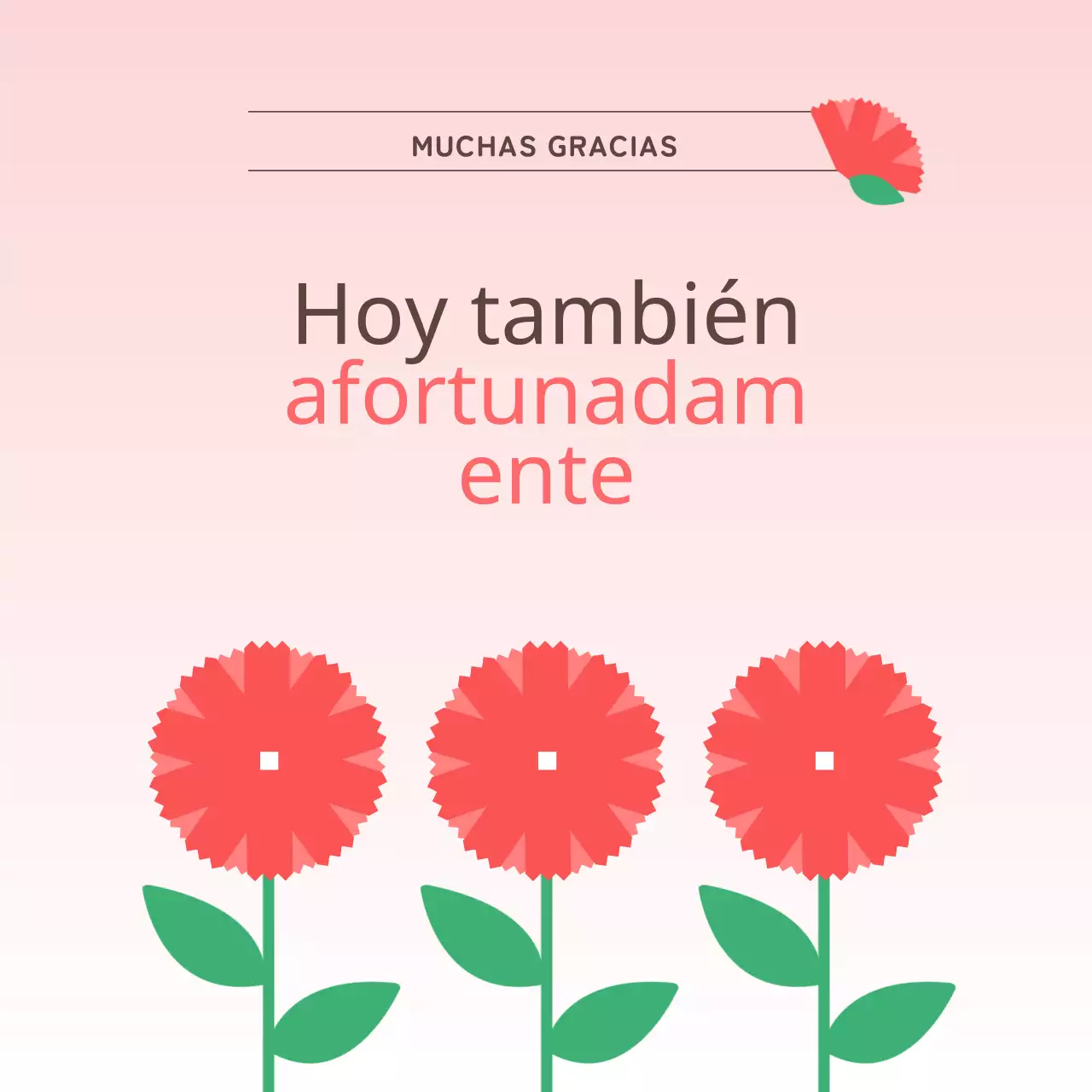 Un sencillo post sobre el mes de la gratitud en rojo y rosa