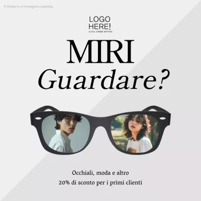 Guida agli eventi in bianco e nero, occhiali puliti