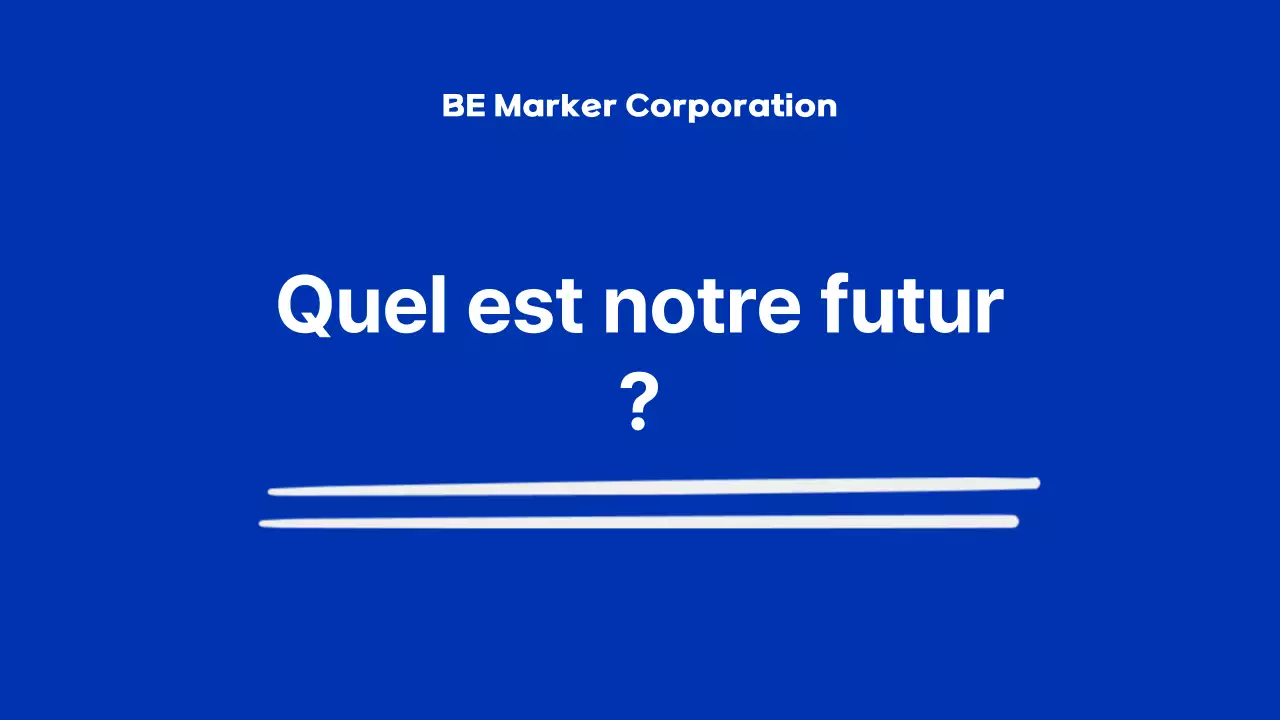 Blue Modern Marker Présentation de la société