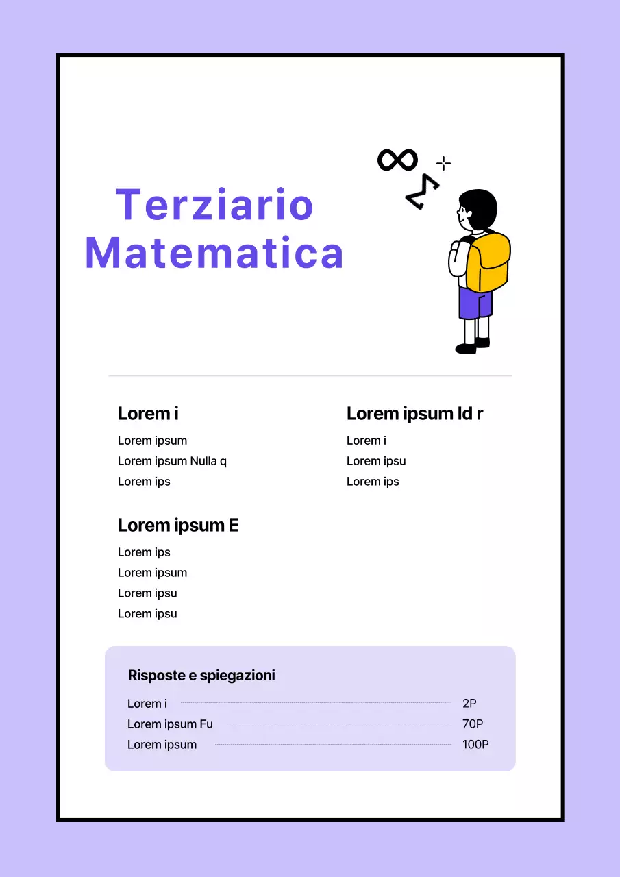 Copertine di matematica superiore che terminano con un semplice volume unico in viola