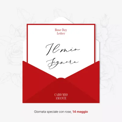 Promuovere gli eventi del Giorno delle Rose con le tendenze del rosso e del bianco