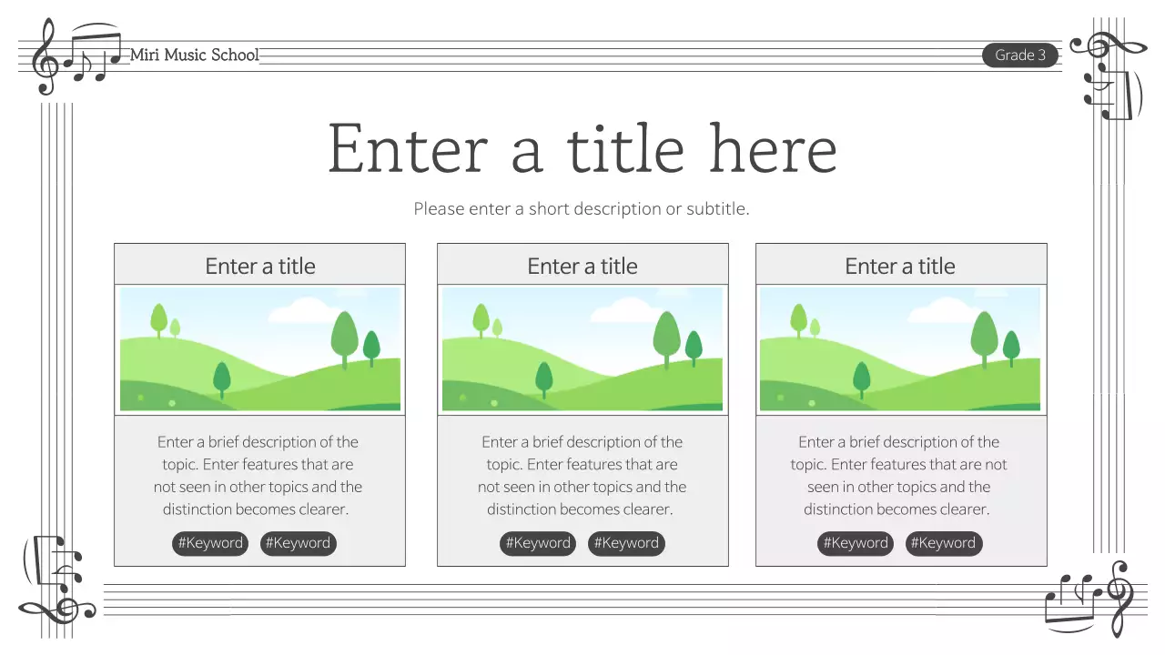 Grey Traditional Music Course Presentation