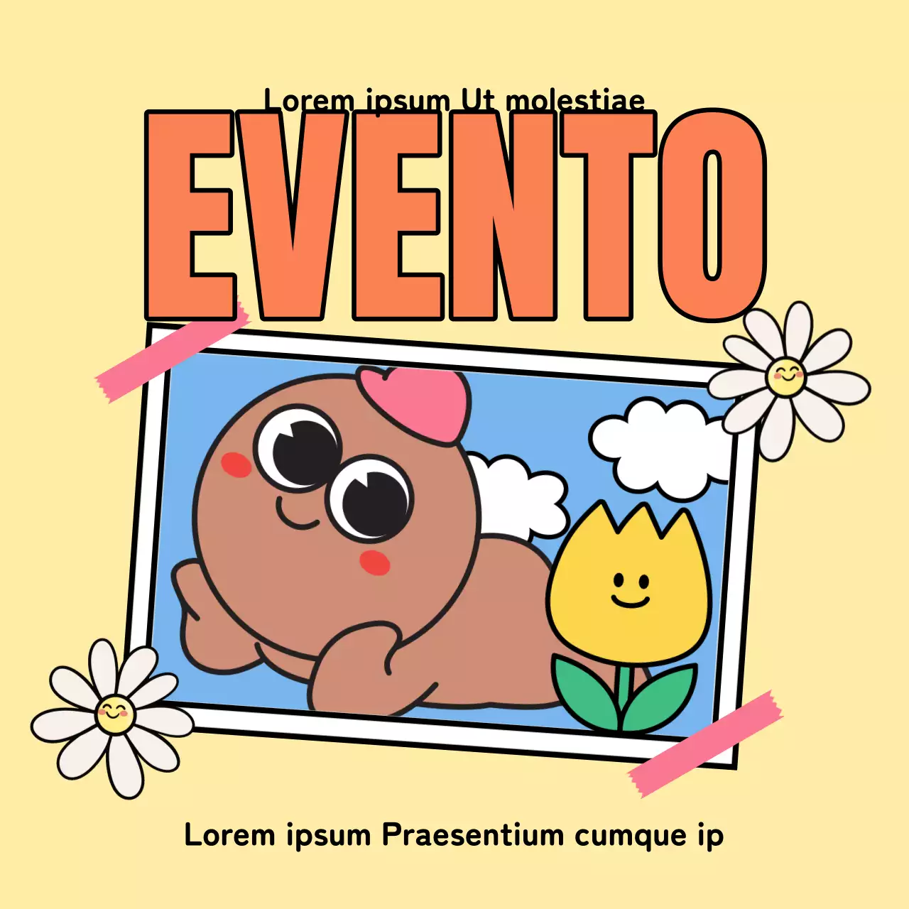 Un bonito anuncio primaveral en verde y chartreuse