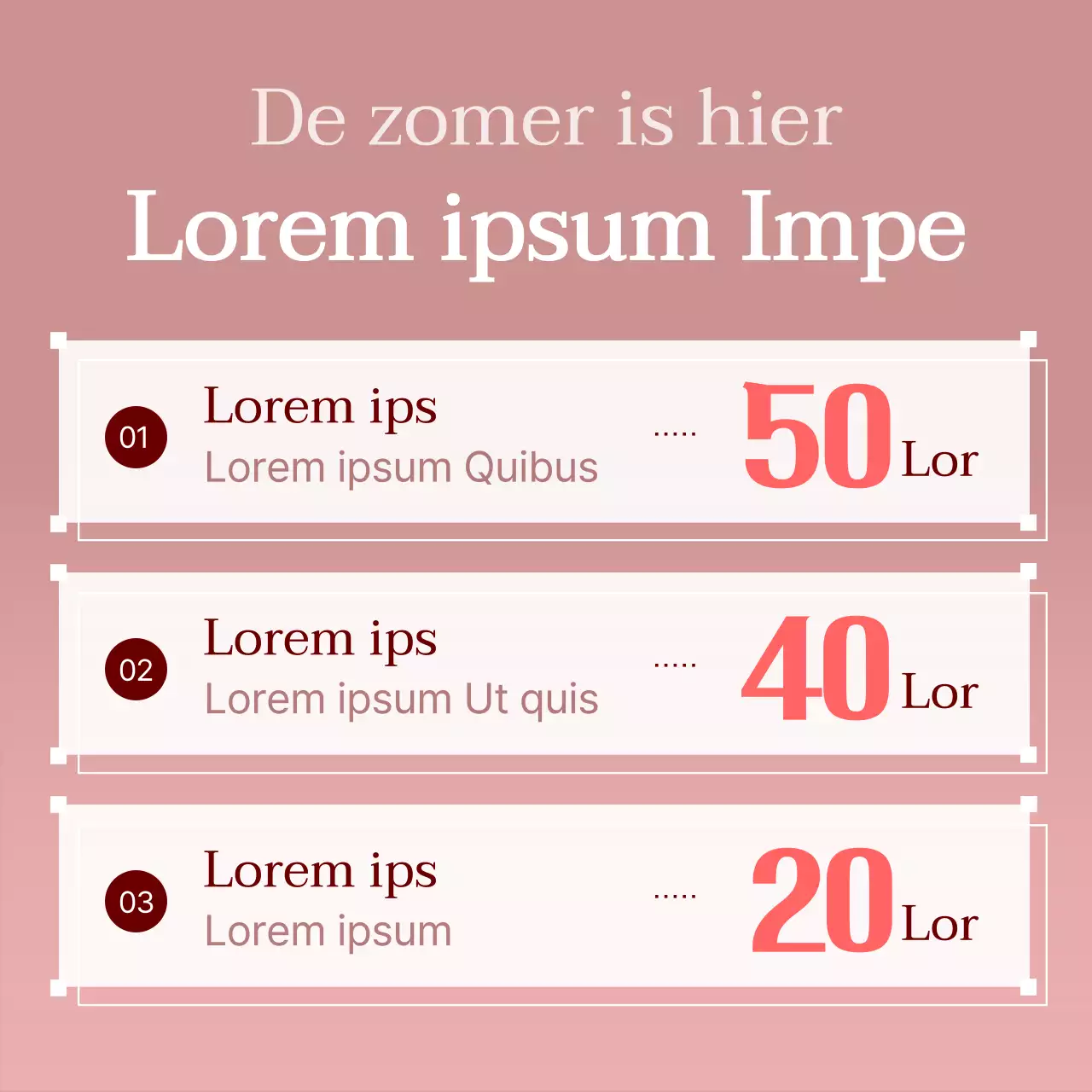 Wit en rood Basisstijl Procedurepakket post