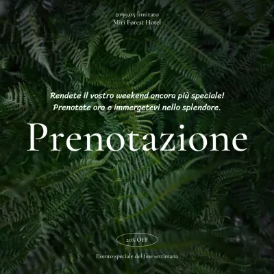 Annunci di viaggio classici in verde e bianco