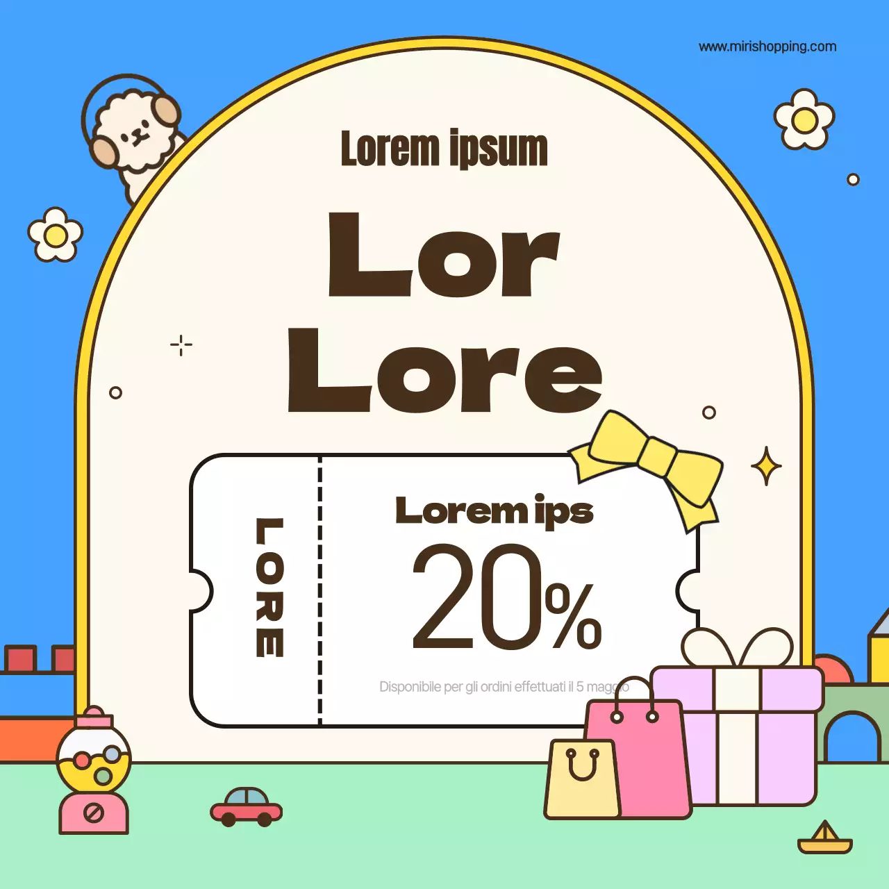 Promuovere una promozione kitsch per la Giornata dei bambini in rosa