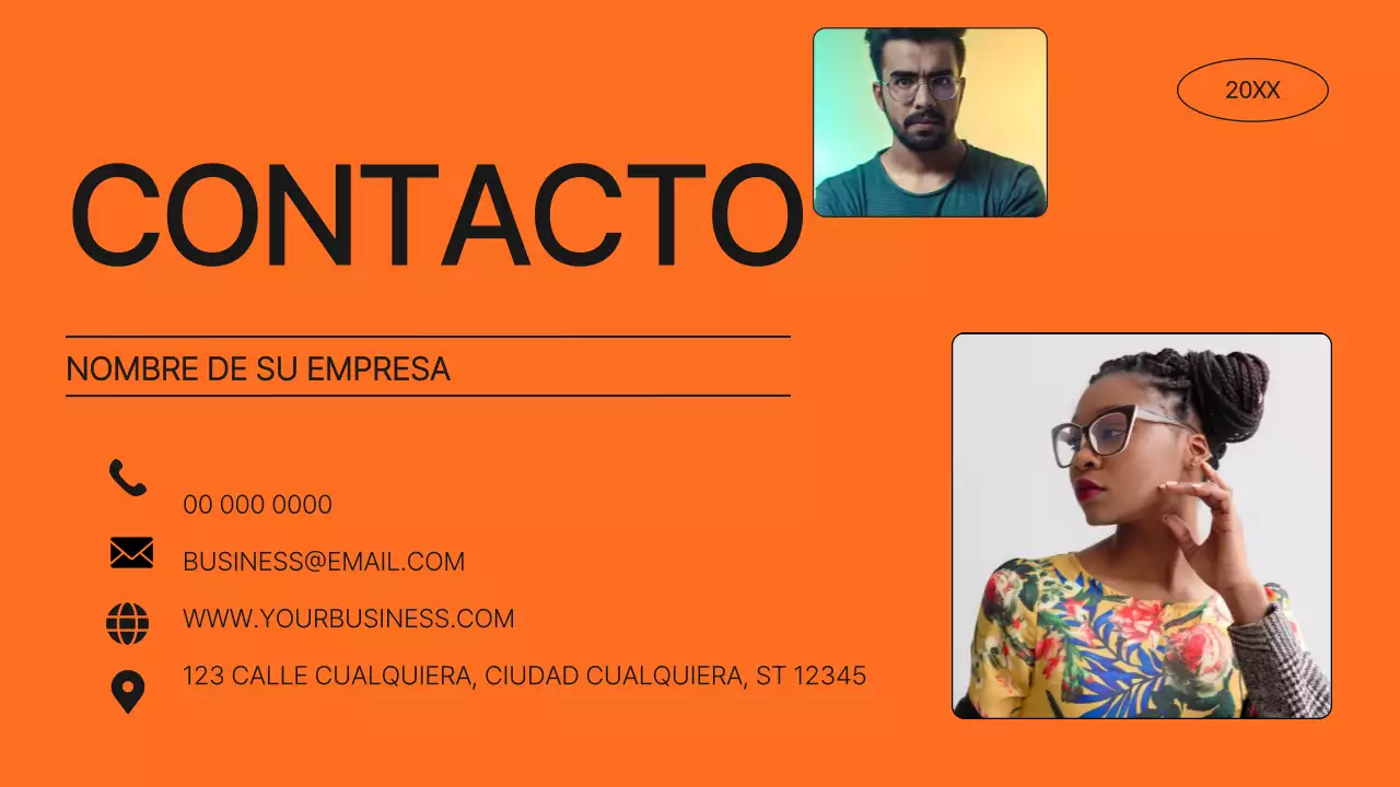 Lime Orange Bold Perfil empresarial Introducción