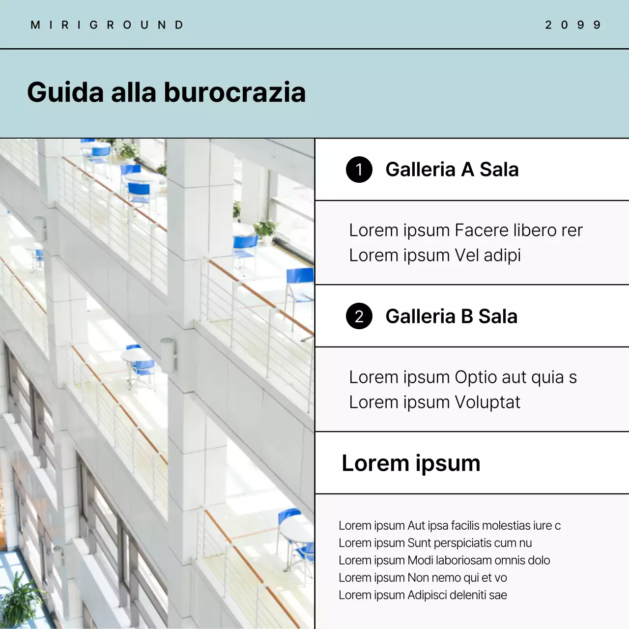 La semplice guida della Zecca per l'affitto di spazi in luoghi culturali