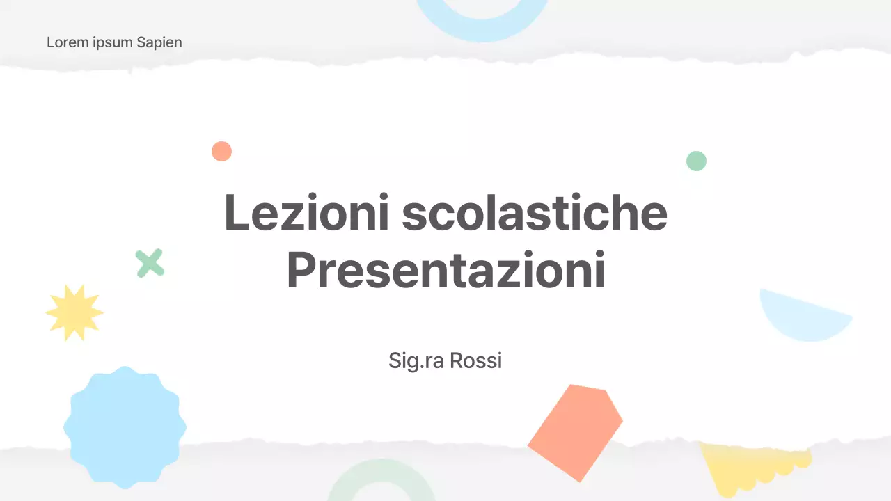 Materiale scolastico di base in giallo e verde