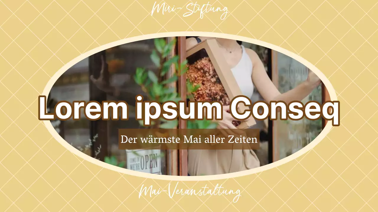 Förderung einer Veranstaltung zum Monat der Gemütlichkeit in Gelb und Beige