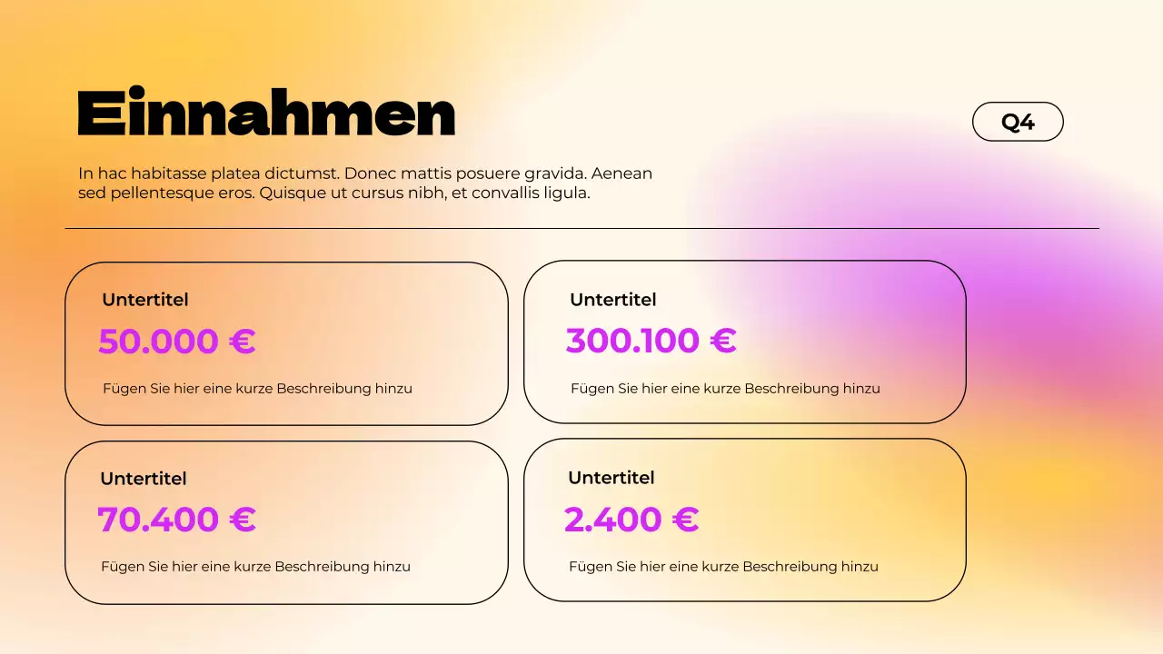 Lila Einfacher Farbverlauf Bericht