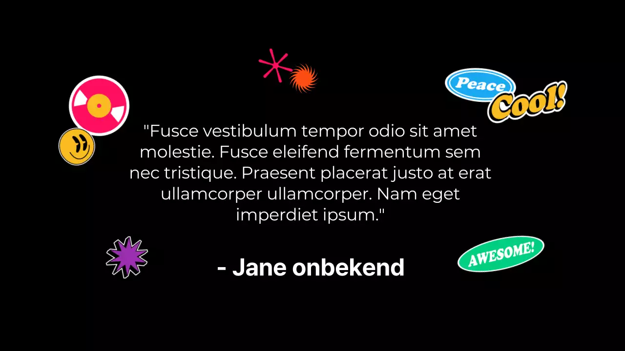 Neon Modern Flashy Vormen Portfolio