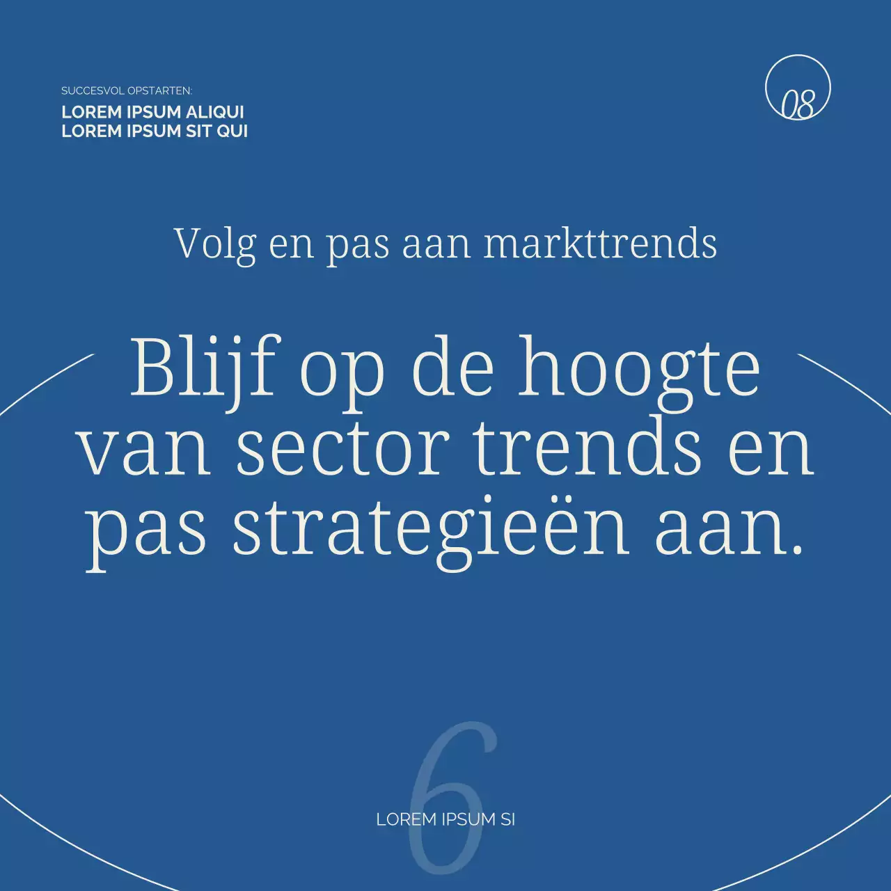 Beige en blauw modern bedrijf starten Publiciteit