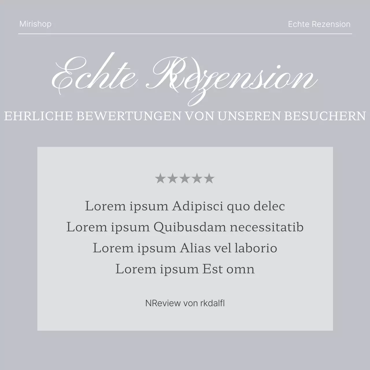 Einfaches Marketing in Weiß und Grau zur Bewerbung Ihrer Veranstaltung