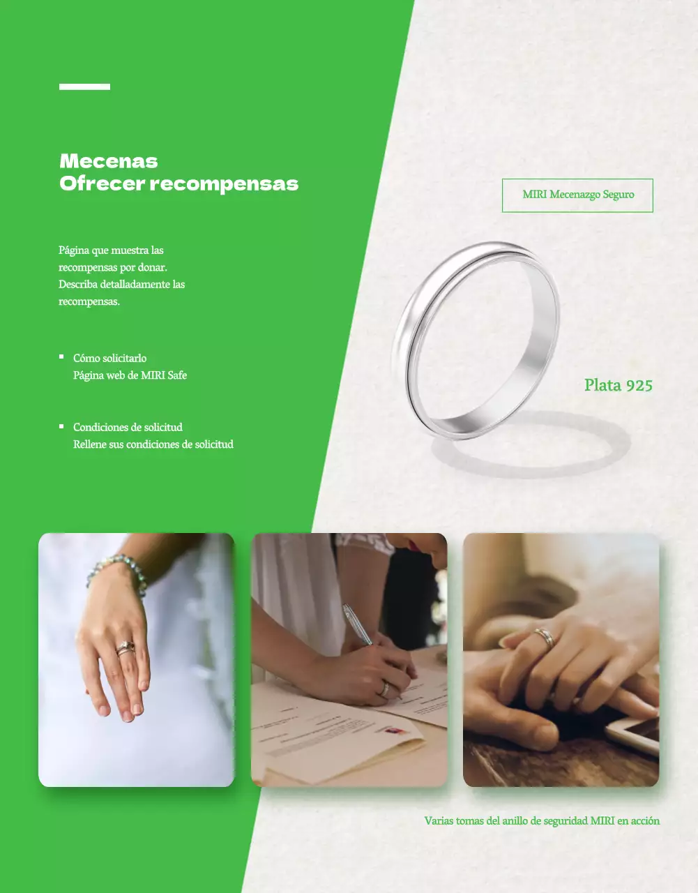 Promover patrocinios en tendencia con verde y beige