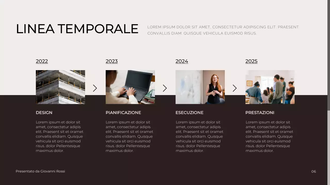 Presentazione aziendale a tono neutro