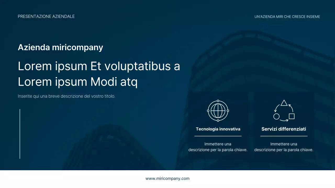 Una semplice carta intestata in blu navy e azzurro per la vostra attività.