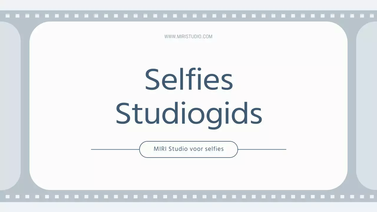 Een eenvoudige selfiestudio in grijs en lichtblauw