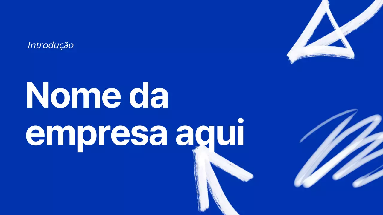 Introdução da empresa Blue Modern Marker