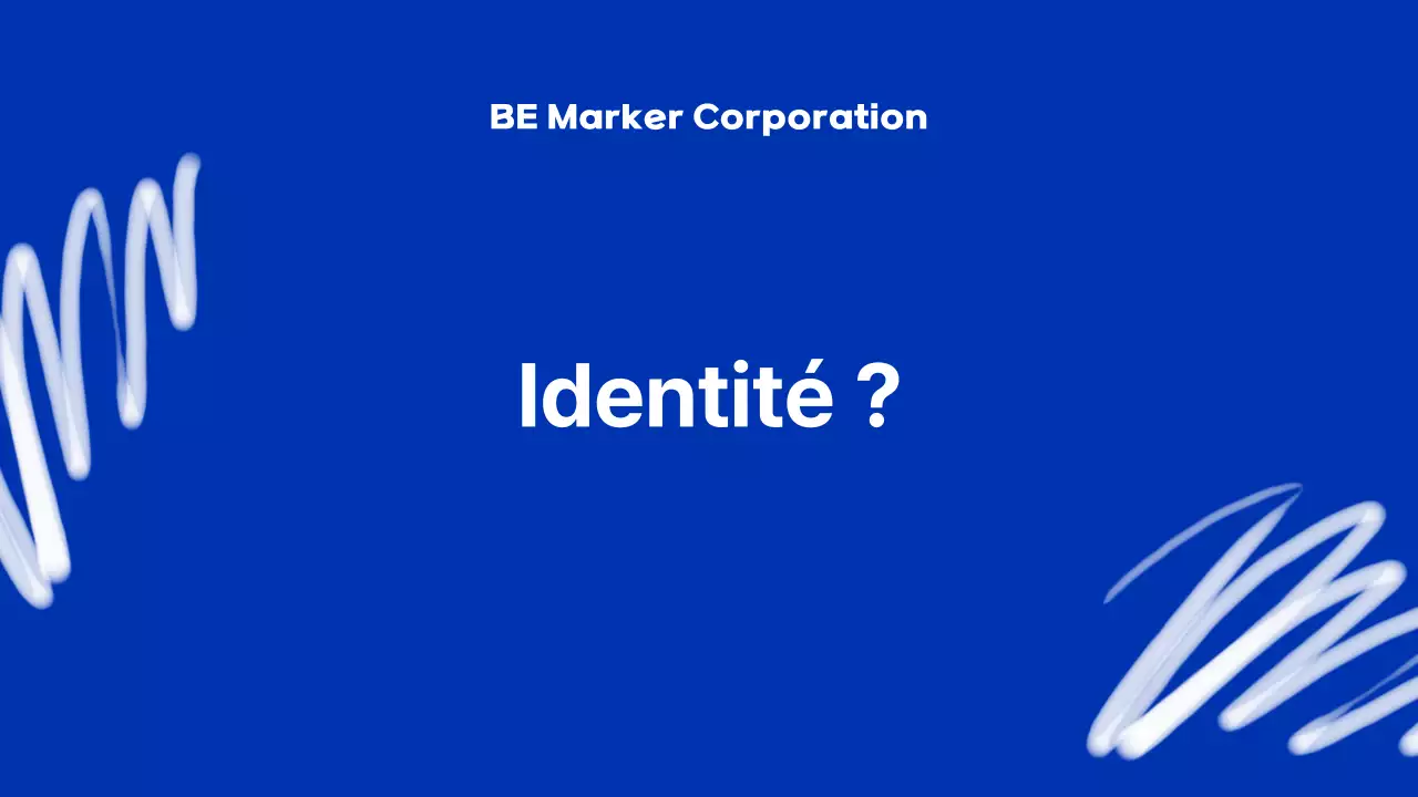 Blue Modern Marker Présentation de la société