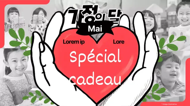 Promouvoir les avis sur les cadeaux avec du pop art en rouge et noir