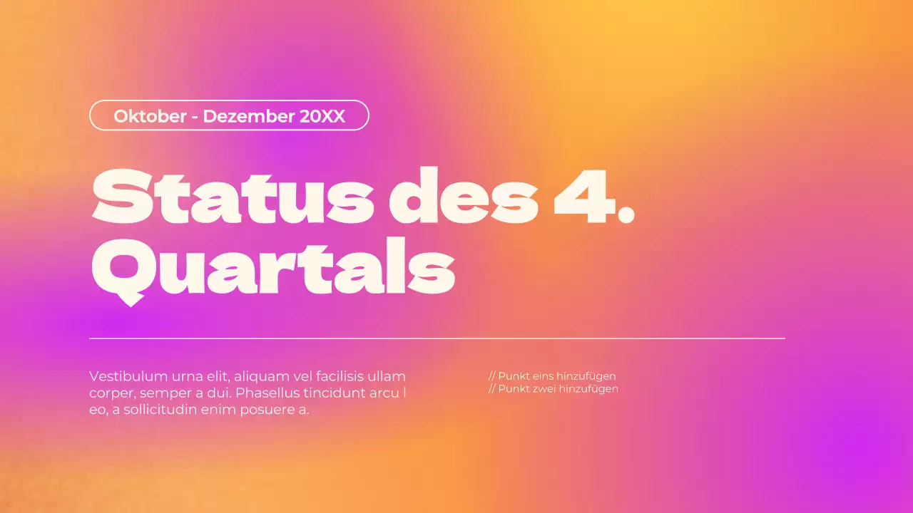 Lila Einfacher Farbverlauf Bericht