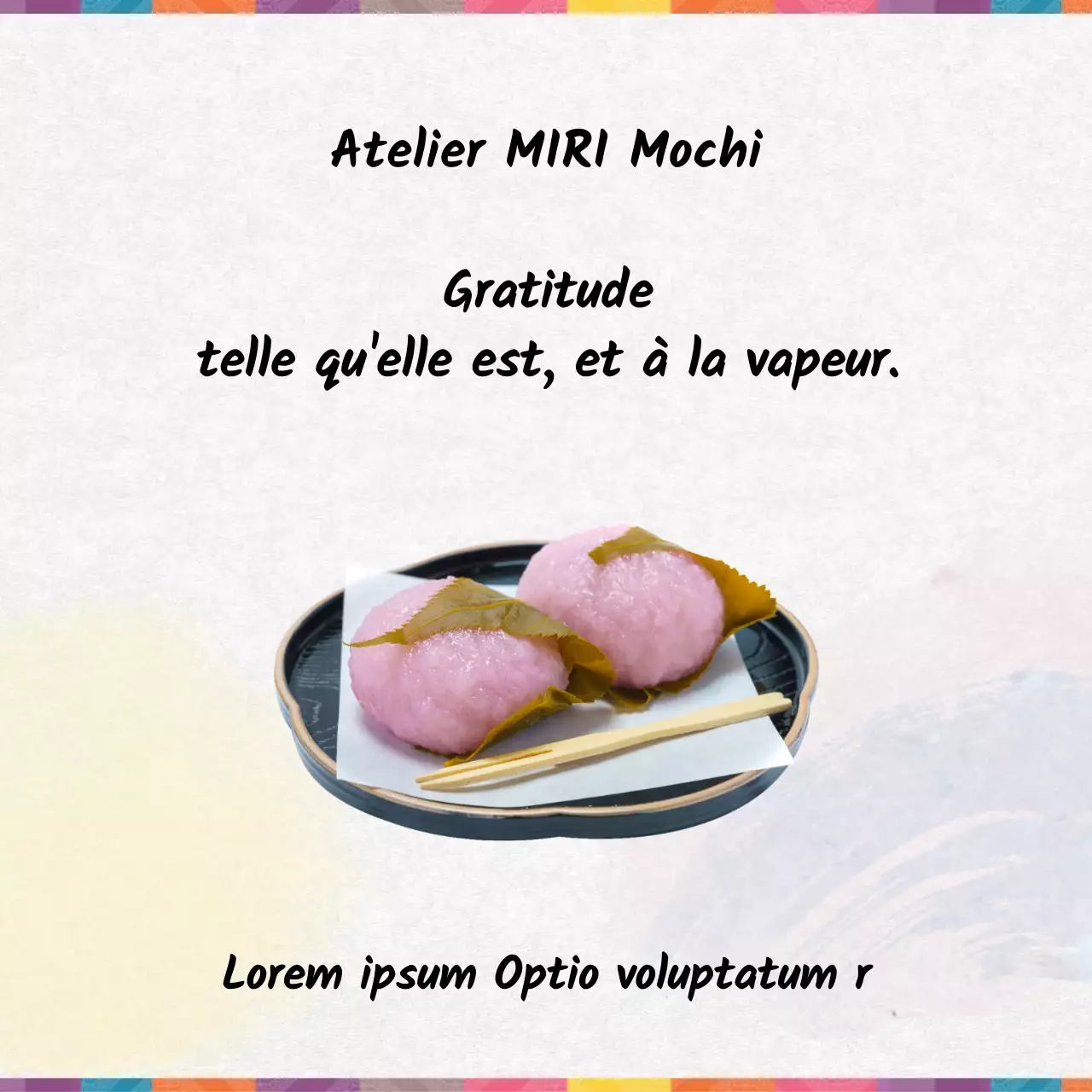 Annoncer les commandes groupées de cadeaux traditionnels aux couleurs de l'arc-en-ciel