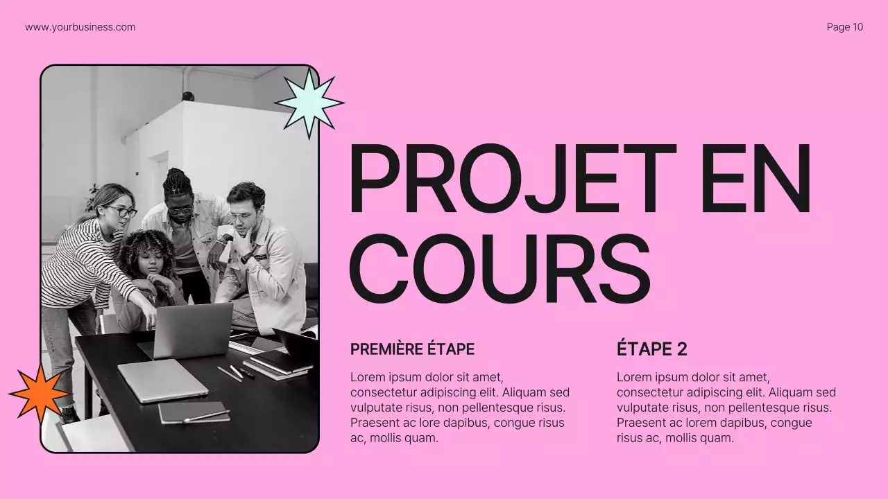 Profil d'entreprise Lime Orange Bold Introduction