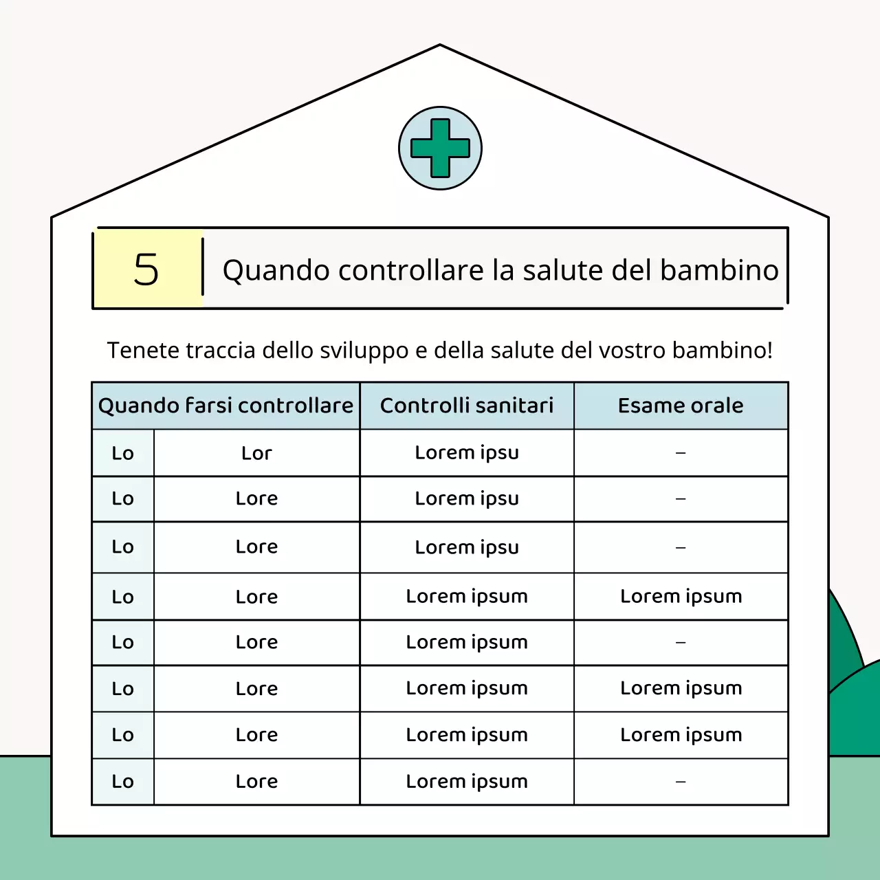 Suggerimenti verdi e rosa per i genitori dei bambini