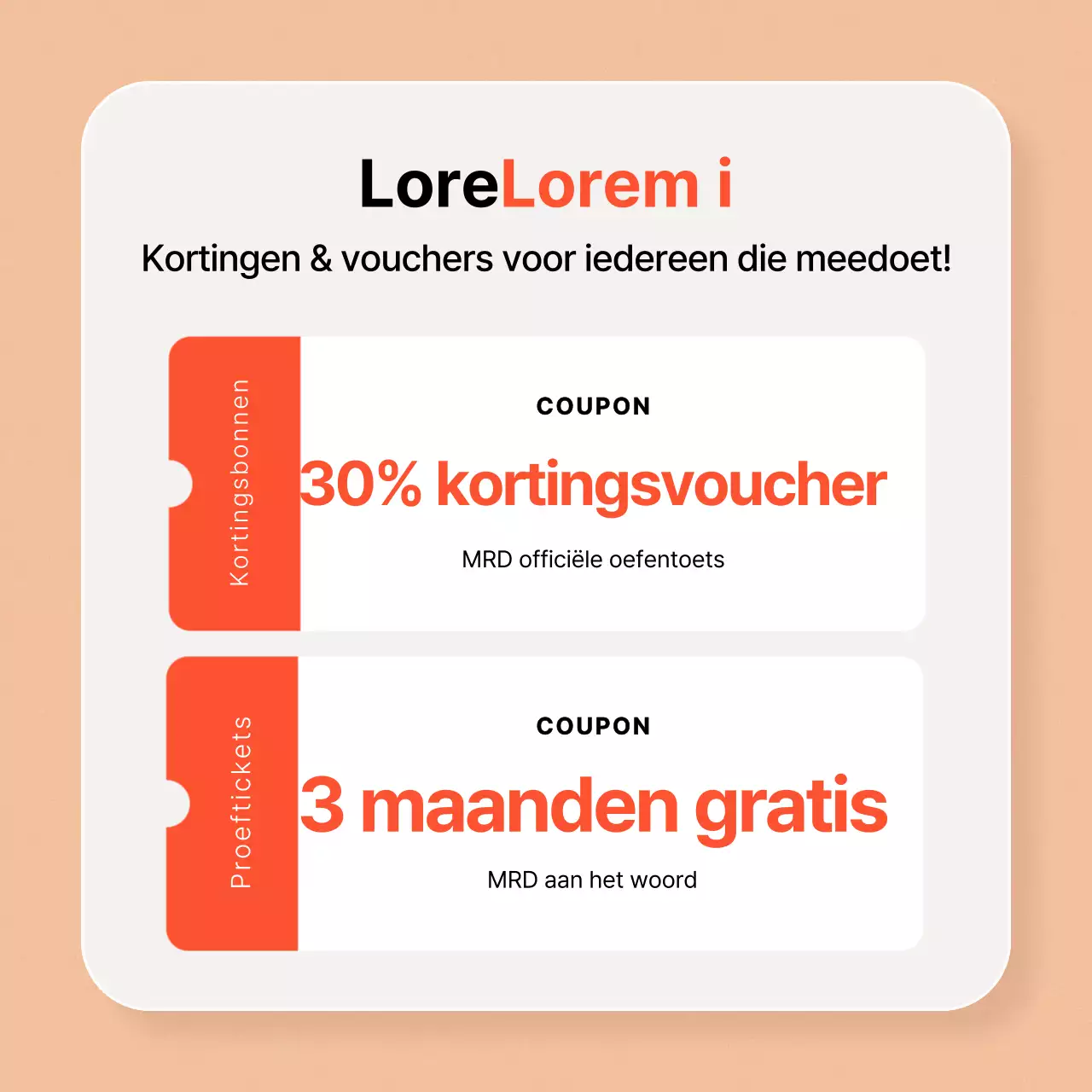 Eenvoudige promotie voor studie in het buitenland met een oranje achtergrond