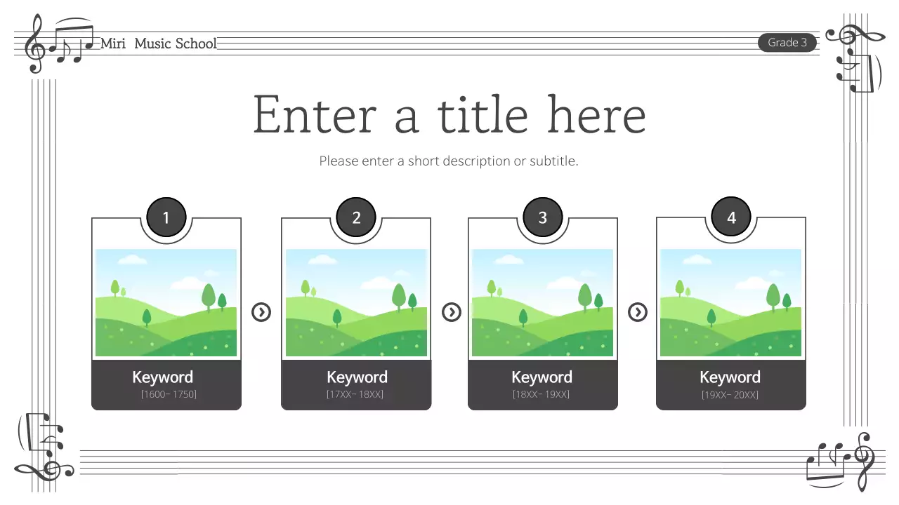 Grey Traditional Music Course Presentation
