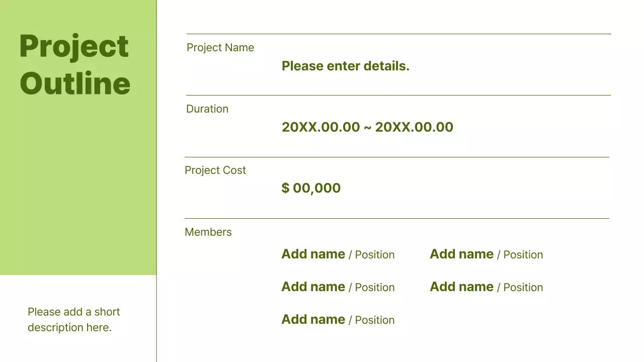 Green Professional Research Report Presentation