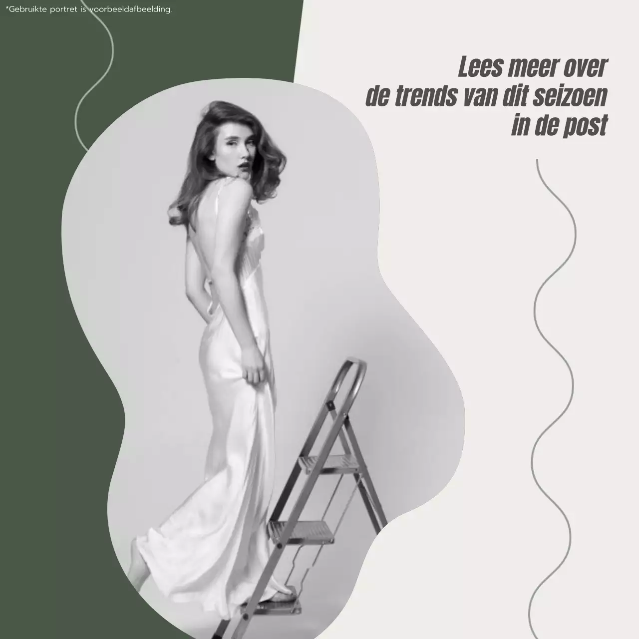 Beige en Groen Moderne Mode Blog Promotie