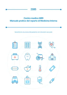 Copertina del manuale di lavoro del reparto blu e rosa