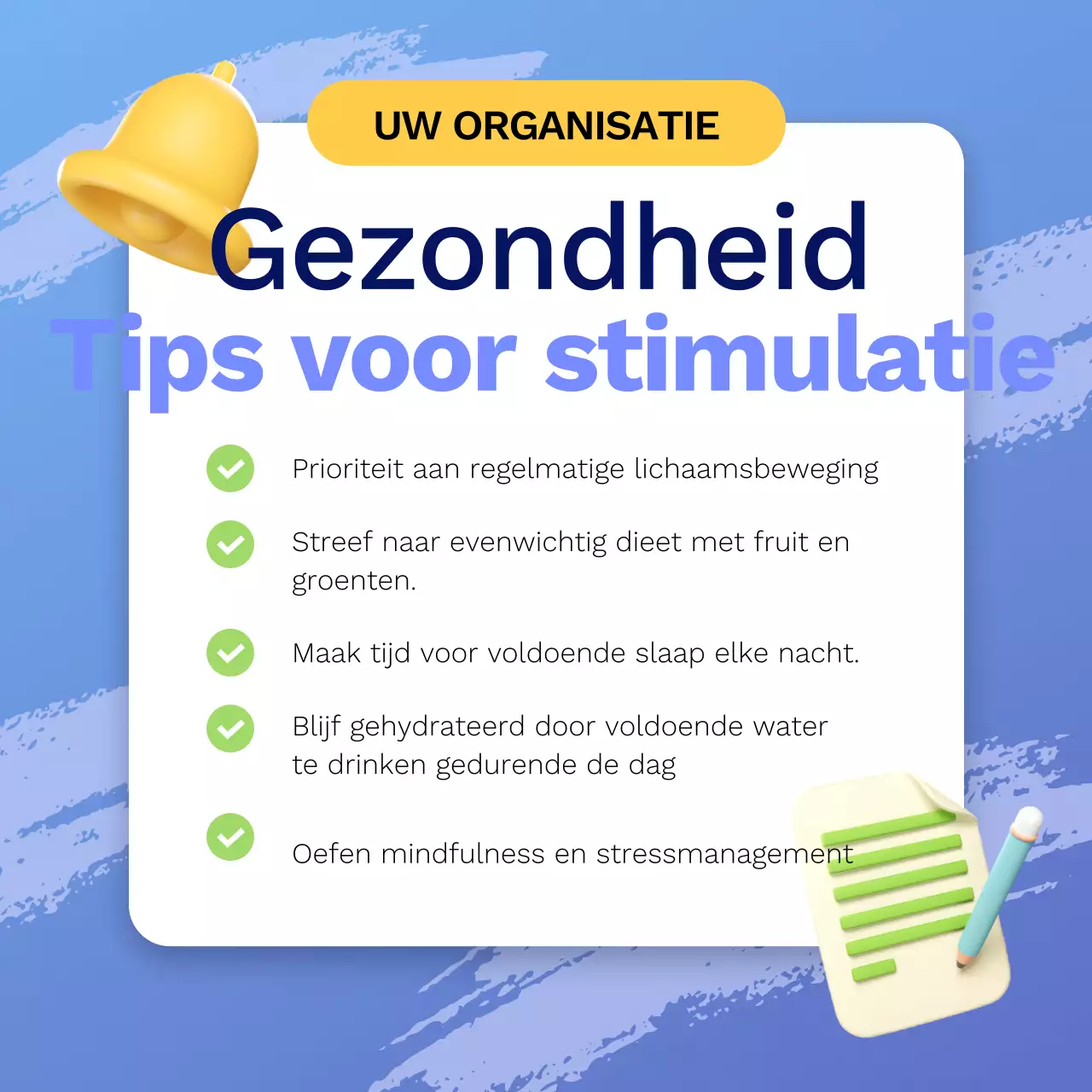Lavanda Moderne Wereldgezondheidsdag Tips Publiciteit