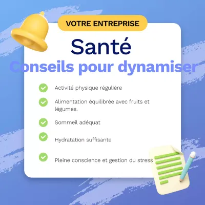 Lavanda Modern Journée mondiale de la santé Conseils Publicité