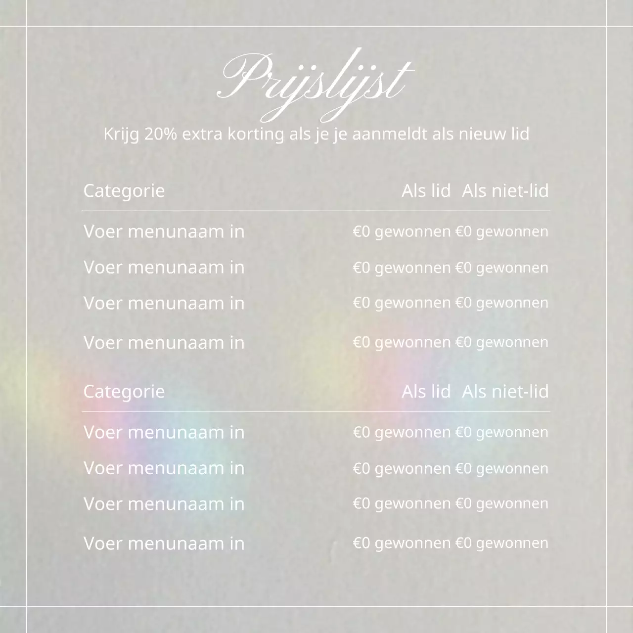 Promoot een trendy feed voor sociale-mediamarketing in beige en grijs