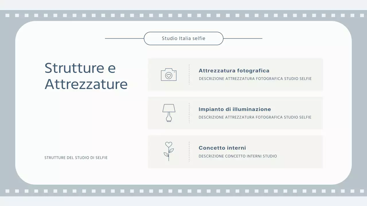 Un semplice studio per selfie in grigio e azzurro