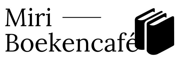 Boekencafé met sentimentele serif boekillustraties