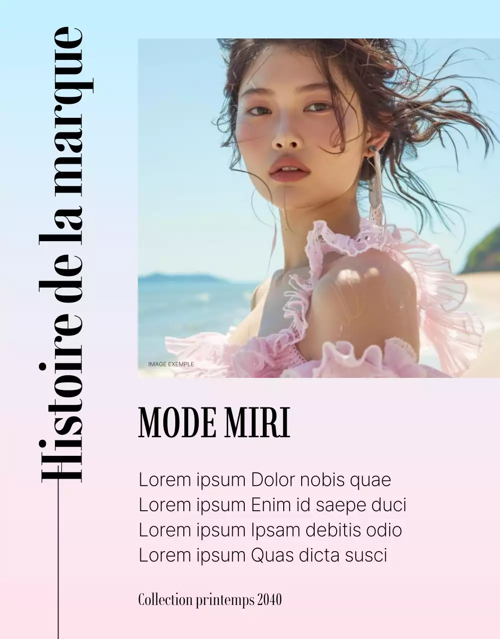 Promotion de la mode simple en rose et bleu clair