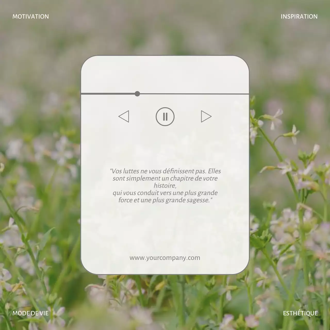 Beige et Grey Natural Inspirational Quote Aesthetic Blog Promotion