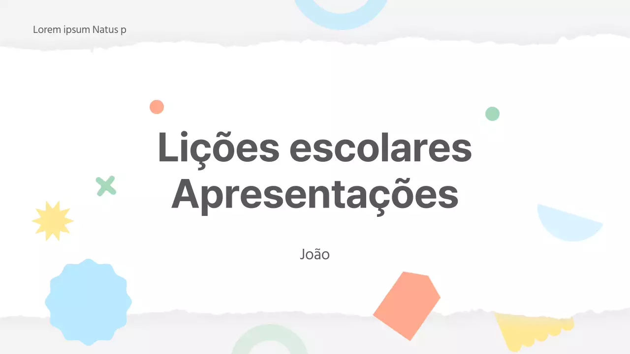 Material escolar básico em amarelo e verde